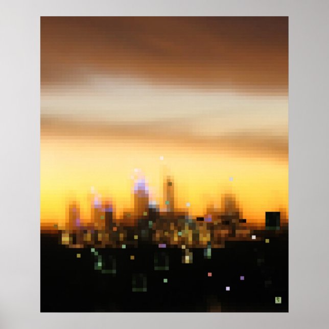 Poster Coucher de soleil (Devant)