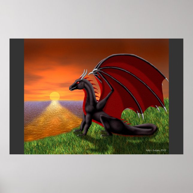 Poster Coucher de soleil (Devant)