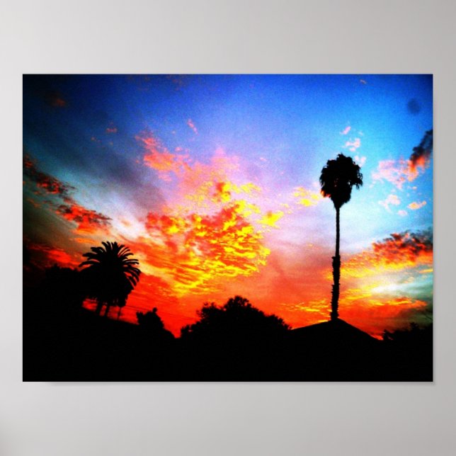 Poster coucher de soleil (Devant)