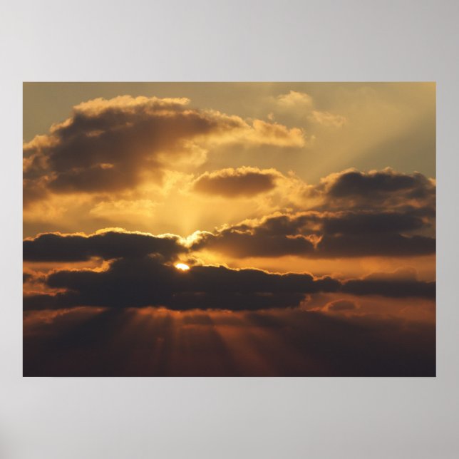 Poster Coucher de soleil (Devant)