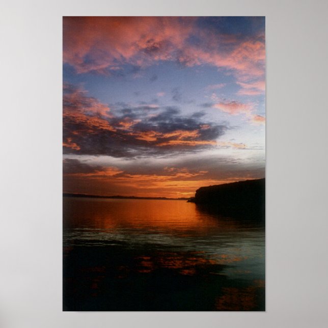 Poster Coucher de soleil à Buster's Cove (Devant)