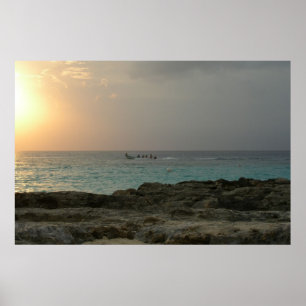 Poster Coucher de soleil à Cozumel
