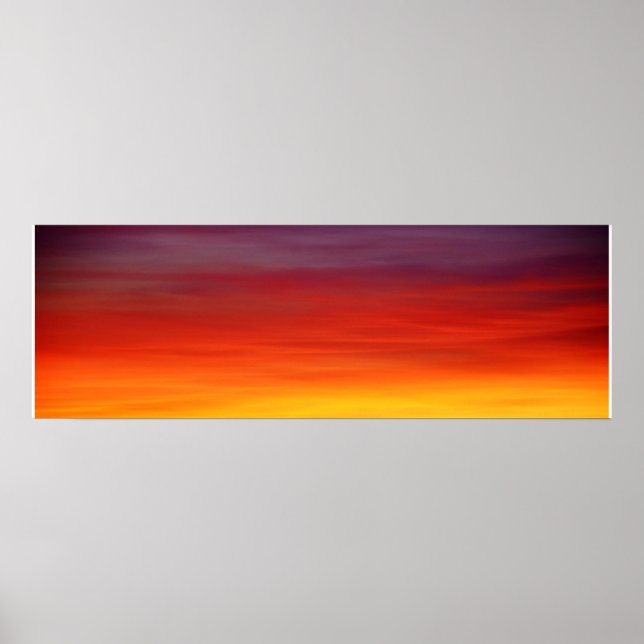 Poster Coucher de soleil à deux tons (Devant)