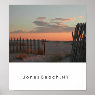 Poster Coucher de soleil à Jones Beach