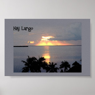 Poster Coucher de soleil à Key Largo