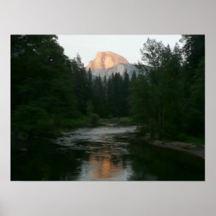 Poster Coucher de soleil à moitié dôme dans le parc natio