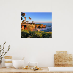 Poster Coucher de soleil à San Diego
