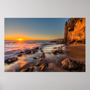 Poster Coucher de soleil à Victoria Beach