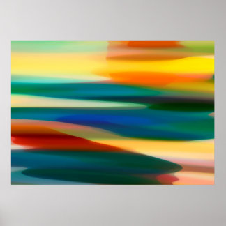 Poster Coucher de soleil Abstrait