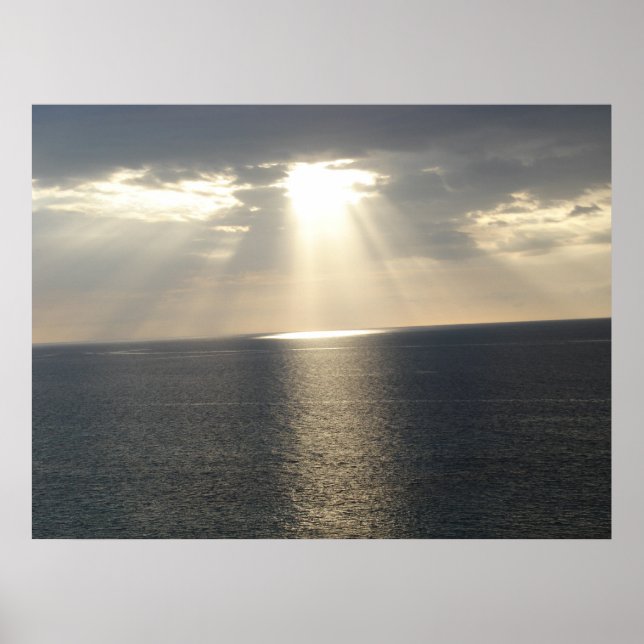 Poster Coucher de soleil après la tempête (Devant)