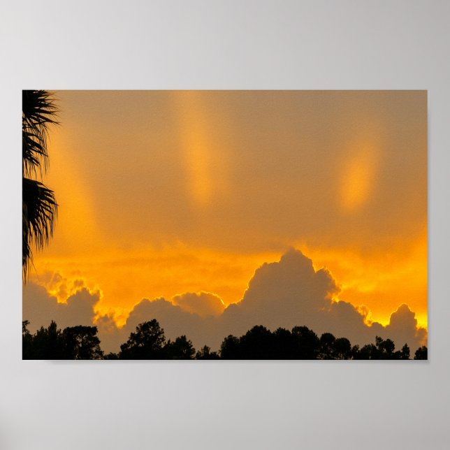 Poster Coucher de soleil après la tempête - Paysage de Mo (Devant)