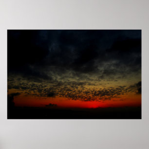 Poster Coucher de soleil avant la tempête