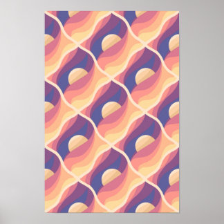 Poster Coucher de soleil bohème
