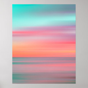 Poster Coucher de soleil coloré #1