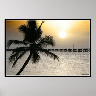 Poster Coucher De Soleil Dans Les Touches De Floride