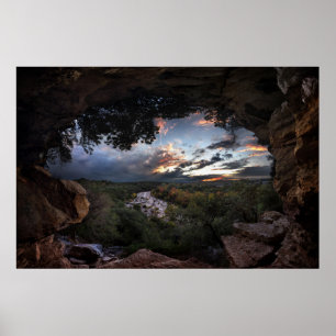 Poster Coucher de soleil de Barton Creek - Austin, Texas