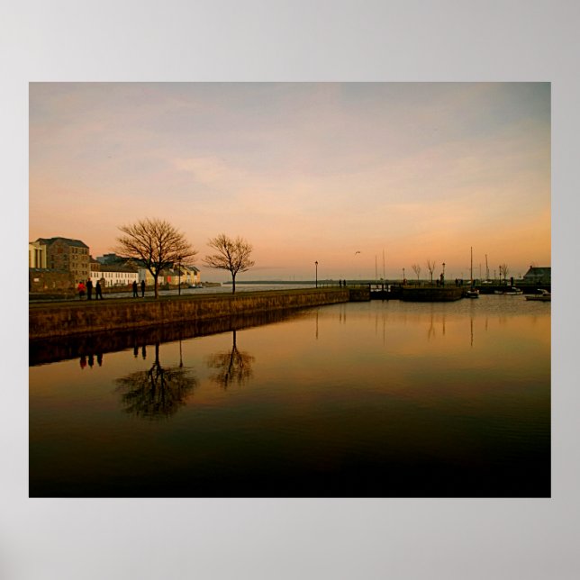 Poster Coucher de soleil de Galway (Devant)