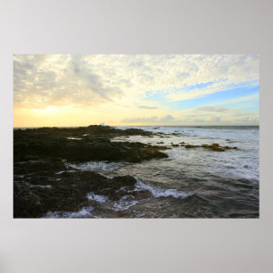 Poster coucher de soleil de kaena oahu