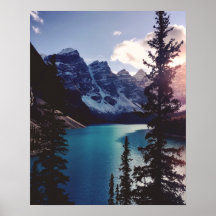 Coucher de soleil de la Moraine