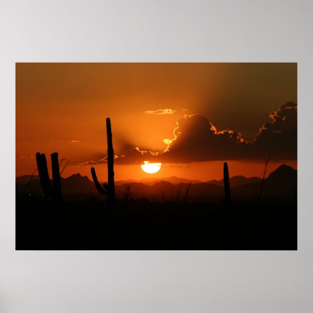 Poster Coucher de soleil de l'Arizona (Devant)