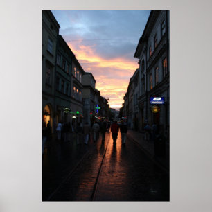 Poster Coucher de soleil de Pologne