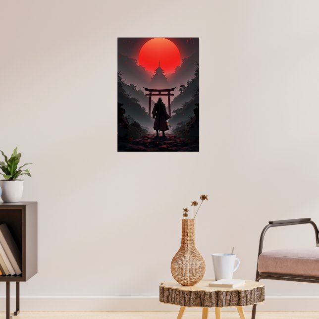 Poster Coucher de soleil de Samurai (Salon 3)