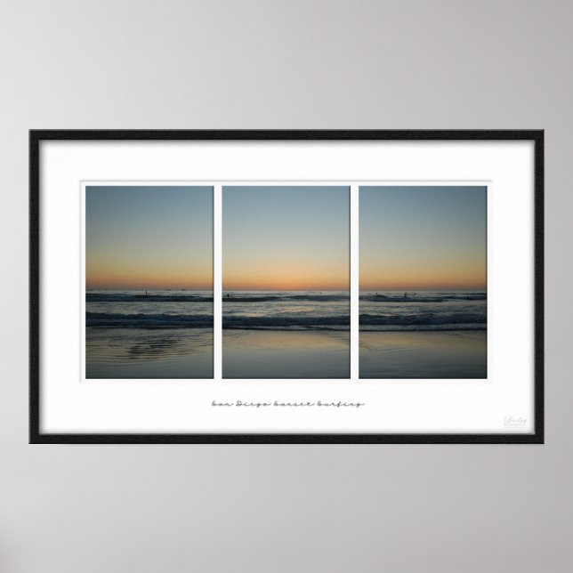 Poster Coucher de soleil de San Diego (Devant)