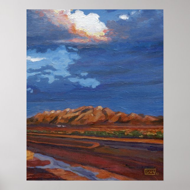 Poster Coucher de soleil de Santan (Devant)