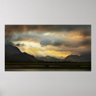 Poster Coucher de soleil de Snowdonia