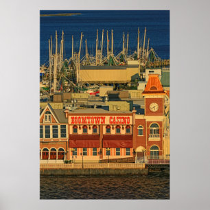 Poster Coucher de soleil de ville