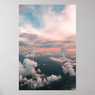 Poster Coucher de soleil d'été Nuages Sky Paysage