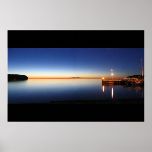 Poster Coucher de soleil du comté de Door (Devant)