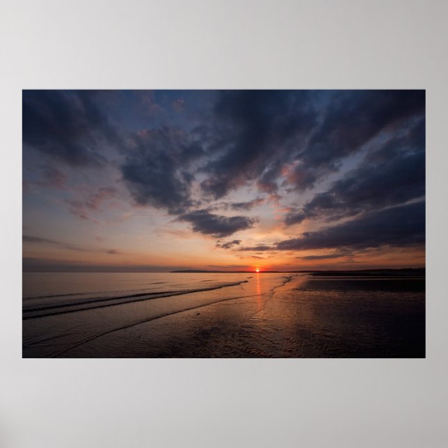 Poster Coucher de soleil en Angleterre Royaume-Uni (Devant)