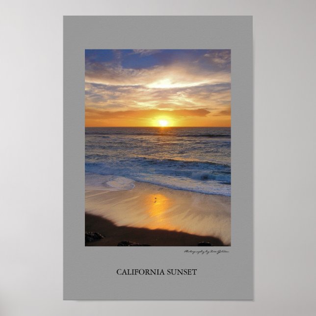 Poster Coucher de soleil en Californie (Devant)