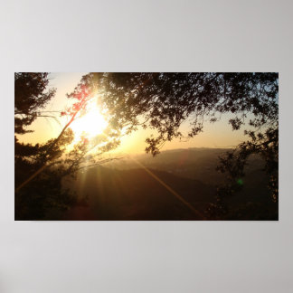 Poster Coucher de soleil en Californie