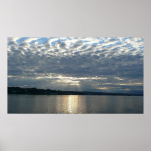 Poster Coucher de soleil en Colombie-Britannique