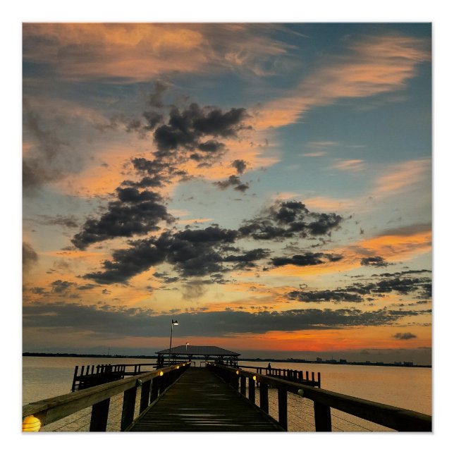 Poster Coucher de soleil en Floride (Devant)