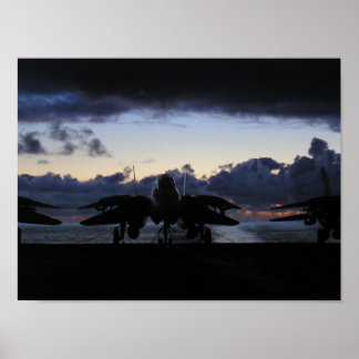 Poster Coucher de soleil F-14