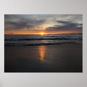 Poster Coucher de soleil hawaïen