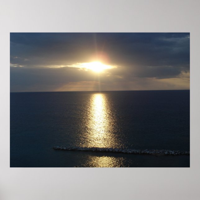 Poster Coucher de soleil jamaïcain (Devant)