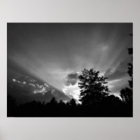 Coucher de soleil / Noir,