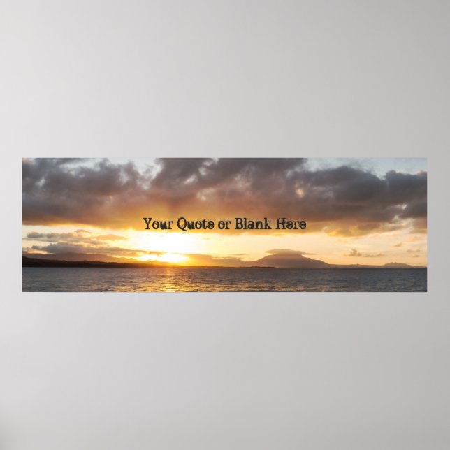 Poster Coucher de soleil panoramique (Devant)