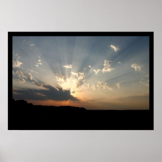 Poster Coucher de soleil parfait