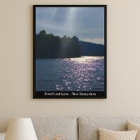 Coucher de soleil peint : Kayak au lac Newfound