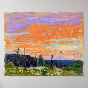 Poster Coucher de soleil printanier, parc Algonquin Tom