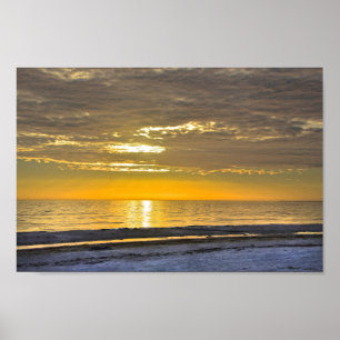 Poster Coucher de soleil sur Fort Myers Beach, Floride