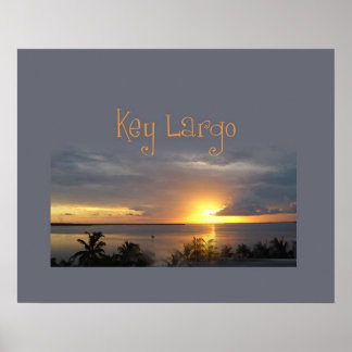 Poster Coucher de soleil sur la baie