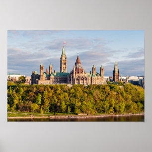 Poster Coucher de soleil sur la colline du Parlement - Ot