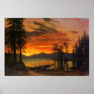 Poster Coucher De Soleil Sur La Rivière