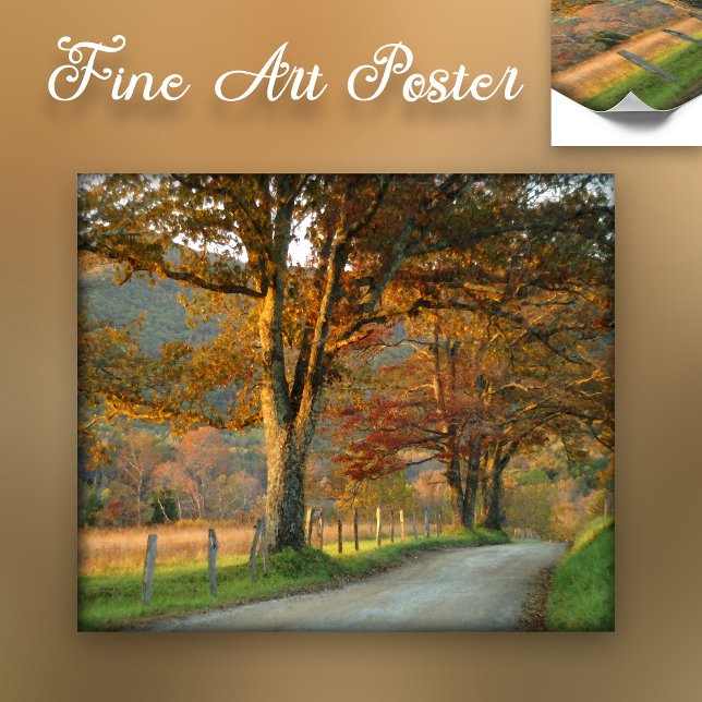 Poster Coucher de soleil sur la voie des étincelles (Créateur téléchargé)